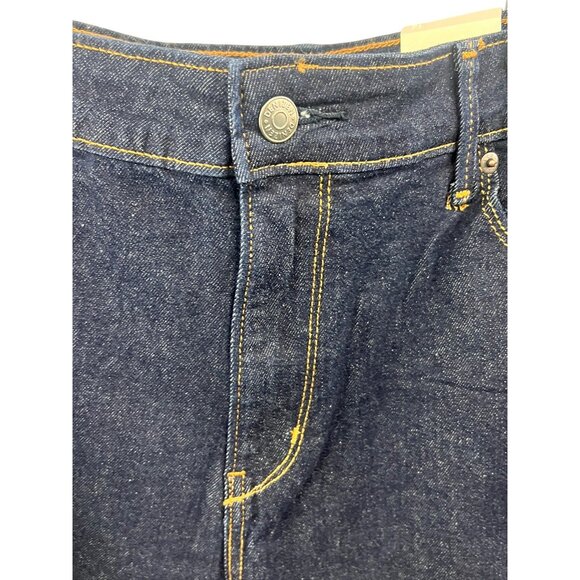 Denizen From Levis Women's Mid-Rise Denim Shorts Sz 14 Frayed Hem Casual Summer - Picture 4 of 10